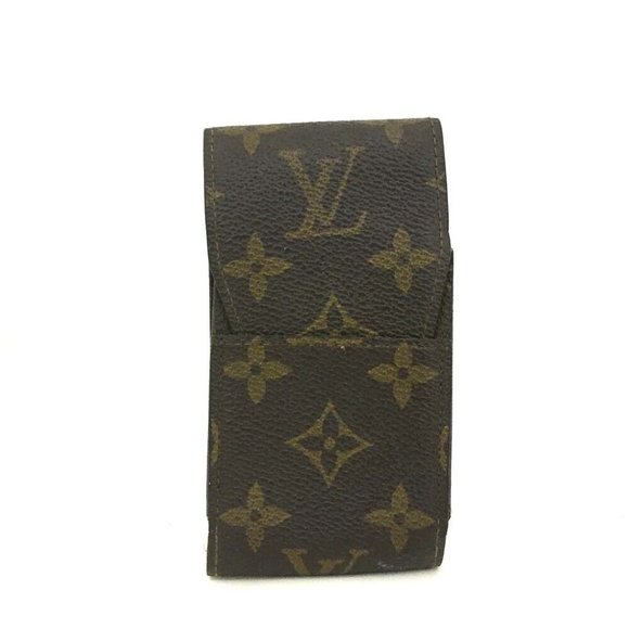 662134O Louis Vuitton Cigarette Tobacco Case Brown Monogram - Picture 1 of 9